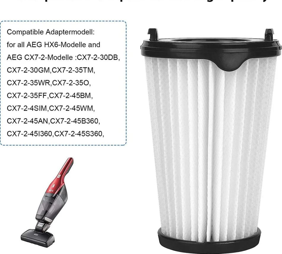 Set mit 6 Filtern für AEG CX7 CX7-2 Staubsauger, passend für alle Modelle