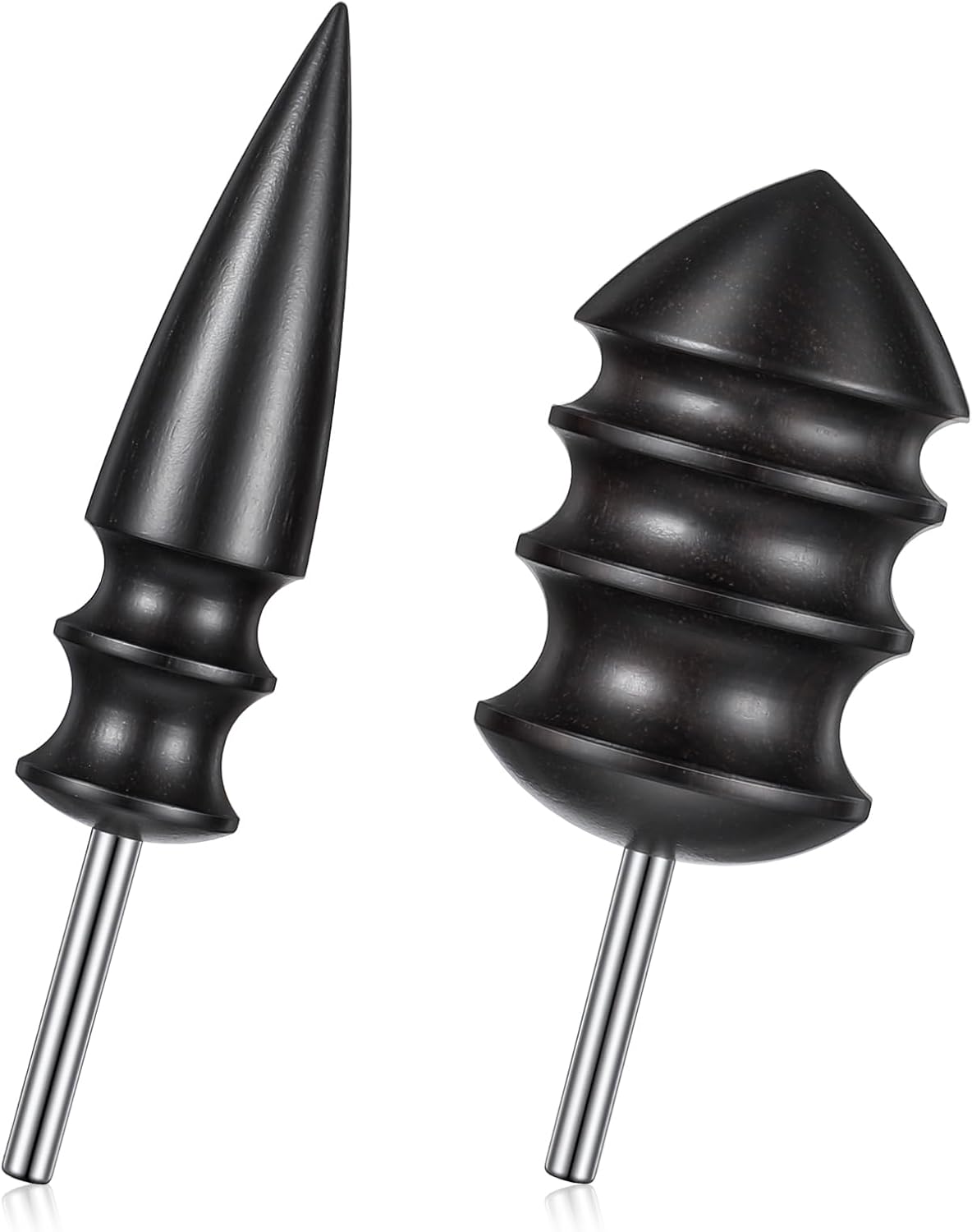 2 Stück Leder-Burnisher Kit DIY Lederhandwerk Schnitzwerkzeug-Set mit Anspitzer, Polierzubehör, Lederpolierer