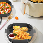 Silikon-Backform für Heißluftfritteuse - Backpapier-Zuschnitte für Heißluftfritteusen, Silikonform