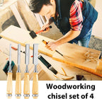 Holzbeitel-Set mit ergonomischem Griff, hohe Härte – Schreinerwerkzeuge zum präzisen Schnitzen und für die Möbelherstellung